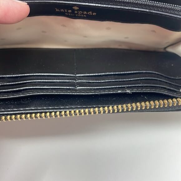 Kate Spade Wellesley Patent Stripe Wallet - Picture 9 of 11